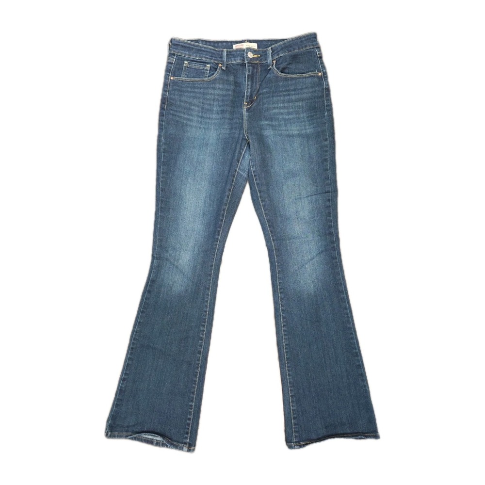 Levi's Signature Women's Bootcut Jeans Dark Wash Size 10 Long Mid Rise